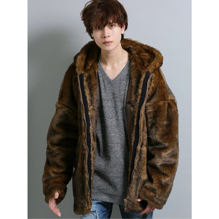 semantic design:MIXファー フードブルゾン[品番：TKQJ0009875]｜TAKA-Q  MEN（タカキュー）のメンズファッション通販｜SHOPLIST（ショップリスト）