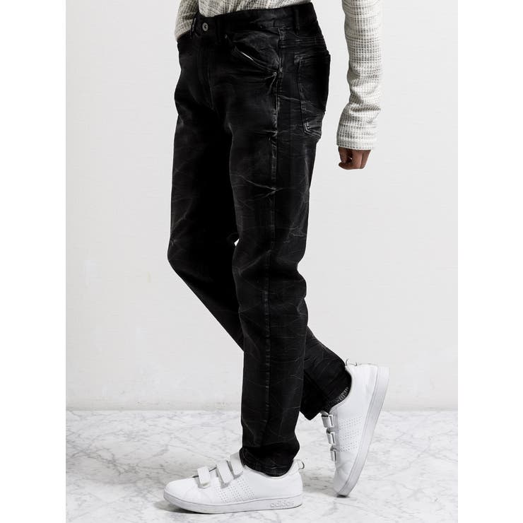 semantic design:ハイパーストレッチ レギュラーデニムパンツ