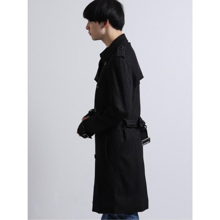 semantic design:ストレッチカットデニム ダブルトレンチコート[品番