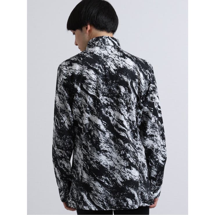 SHELLAC×semantic design ローズ柄 転写プリントブルゾン semantic design:シェラック SHELLAC[品番：TKQJ0006556]｜TAKA-Q MEN