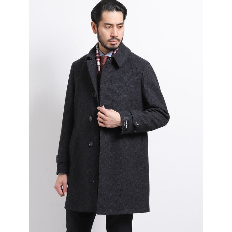 Taka Q カシミア混ウール ステンカラーコート グレー 品番 Tkqj Taka Q Men タカキュー のメンズ ファッション通販 Shoplist ショップリスト