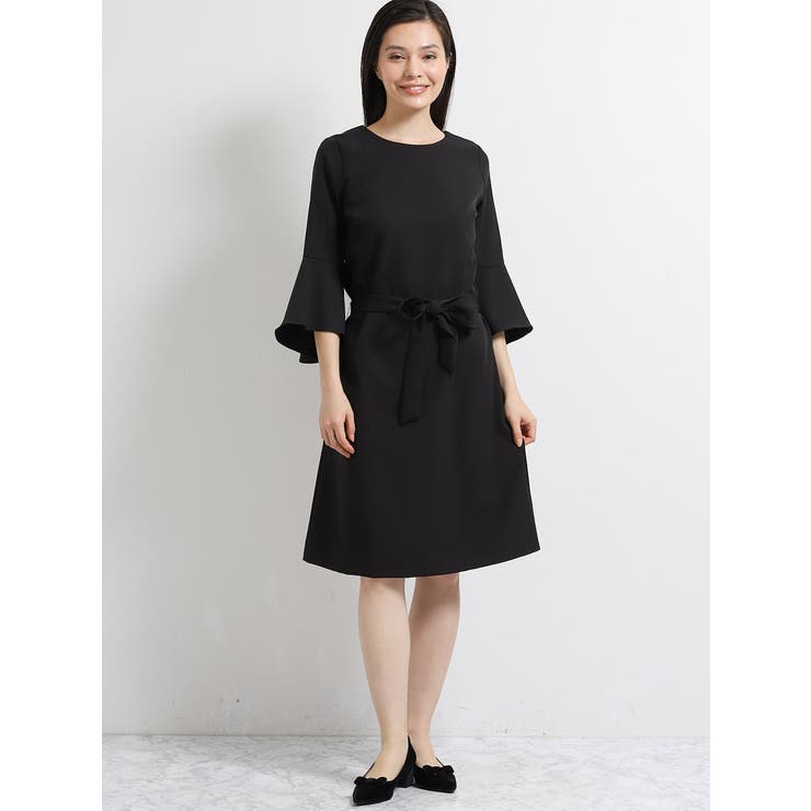 ダブルクロス袖フリル長袖サックワンピース 品番 Tkqj Taka Q タカキュー のレディースファッション通販 Shoplist ショップリスト