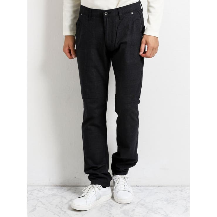 Taka Q ストレッチ モノトーンチェック柄パンツ 品番 Tkqj Taka Q Men タカキュー のメンズファッション 通販 Shoplist ショップリスト