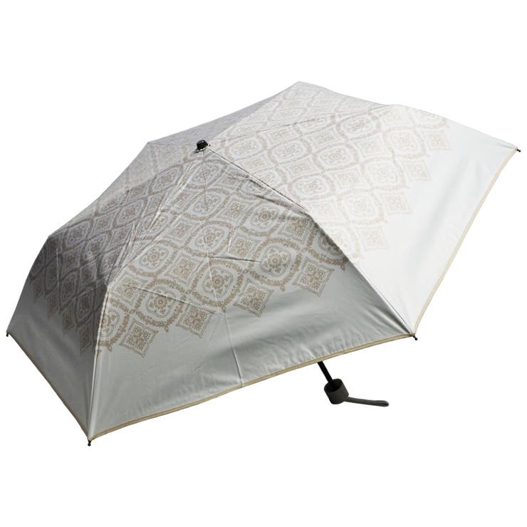 【17】アイボリー | 晴雨兼用傘 レース柄 折畳み傘 日傘 日傘 | macocca