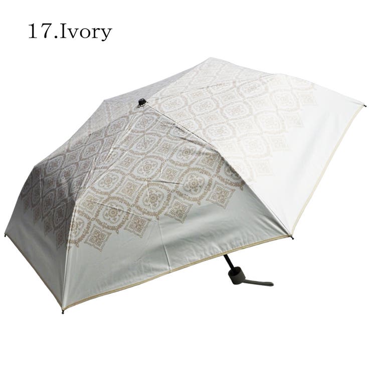 晴雨兼用傘 レース柄 折畳み傘 日傘 日傘 | macocca | 詳細画像4 