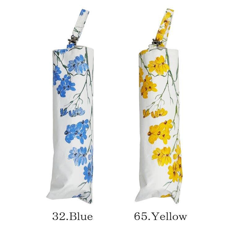 晴雨兼用傘 ボタニカルフラワー柄 折畳み傘 日傘 | macocca | 詳細画像2 