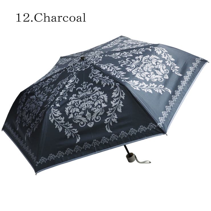 【本物新品保証】 晴雨兼用傘 ダマスク柄 日傘[品番：MCOW0000773 折畳み傘 小物