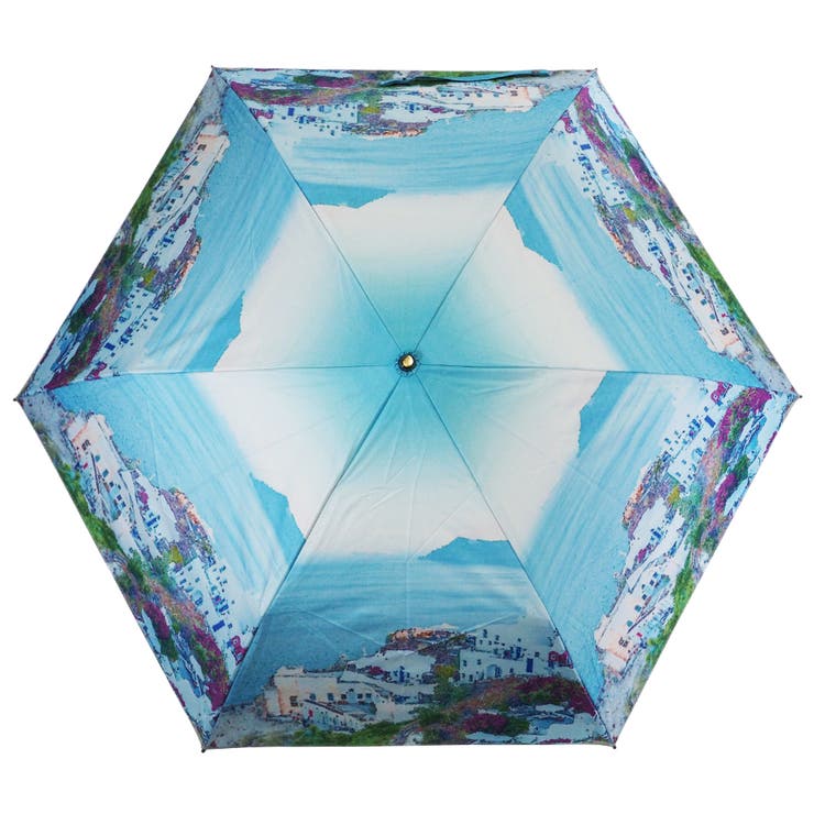 風景画・レモン柄  晴雨兼用 折畳み傘 | macocca | 詳細画像7 