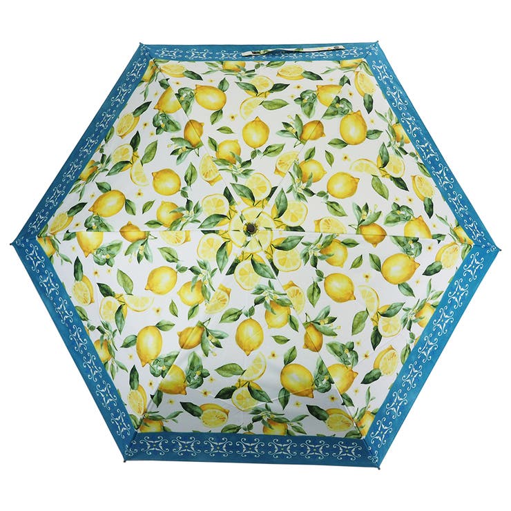風景画・レモン柄  晴雨兼用 折畳み傘 | macocca | 詳細画像8 