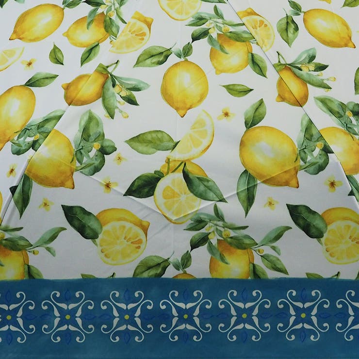 風景画・レモン柄  晴雨兼用 折畳み傘 | macocca | 詳細画像10 