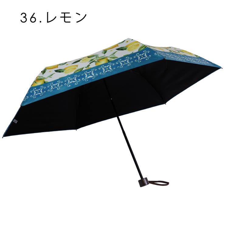 風景画・レモン柄  晴雨兼用 折畳み傘 | macocca | 詳細画像6 