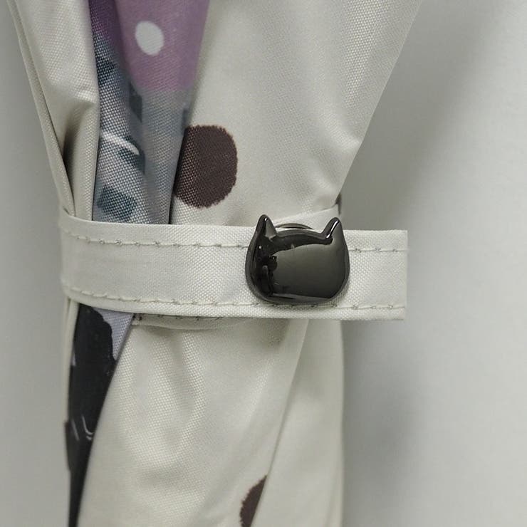 晴雨兼用傘 おやすみ猫柄 ジャンプ傘 日傘 | macocca | 詳細画像13 