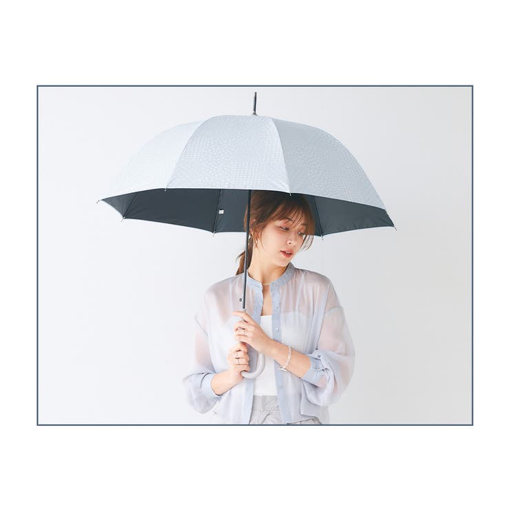 晴雨兼用傘 北欧ドット柄 ジャンプ傘 日傘 | macocca | 詳細画像4 