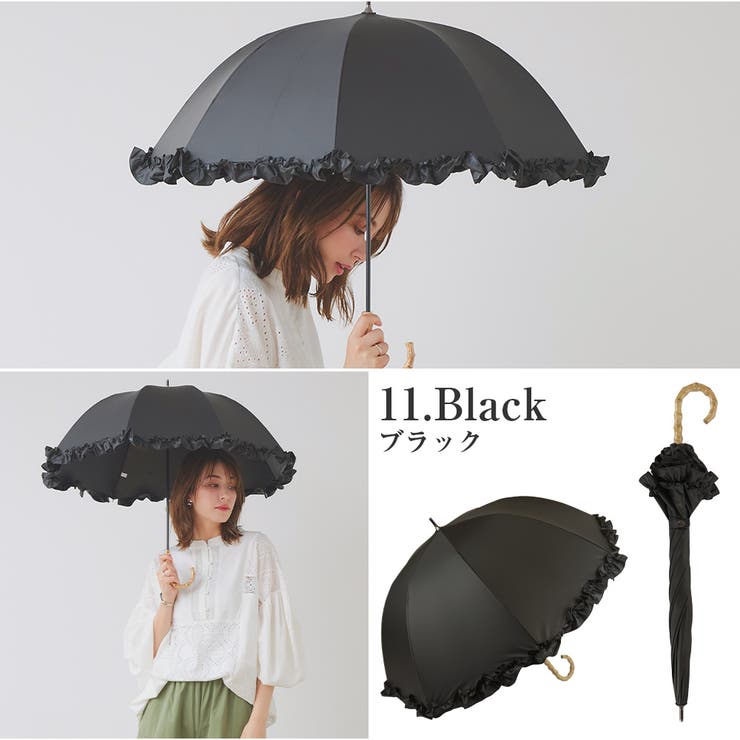100％完全遮光 日傘 晴雨兼用傘 | macocca | 詳細画像3 