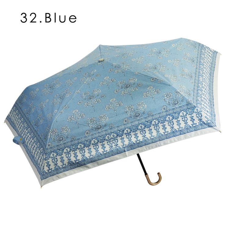 晴雨兼用 サラサ柄 折畳み傘 | macocca | 詳細画像3 