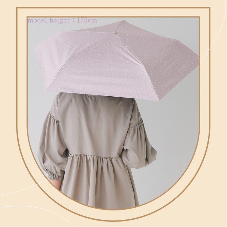  晴雨兼用 ドット柄 折畳み傘 | macocca | 詳細画像14 