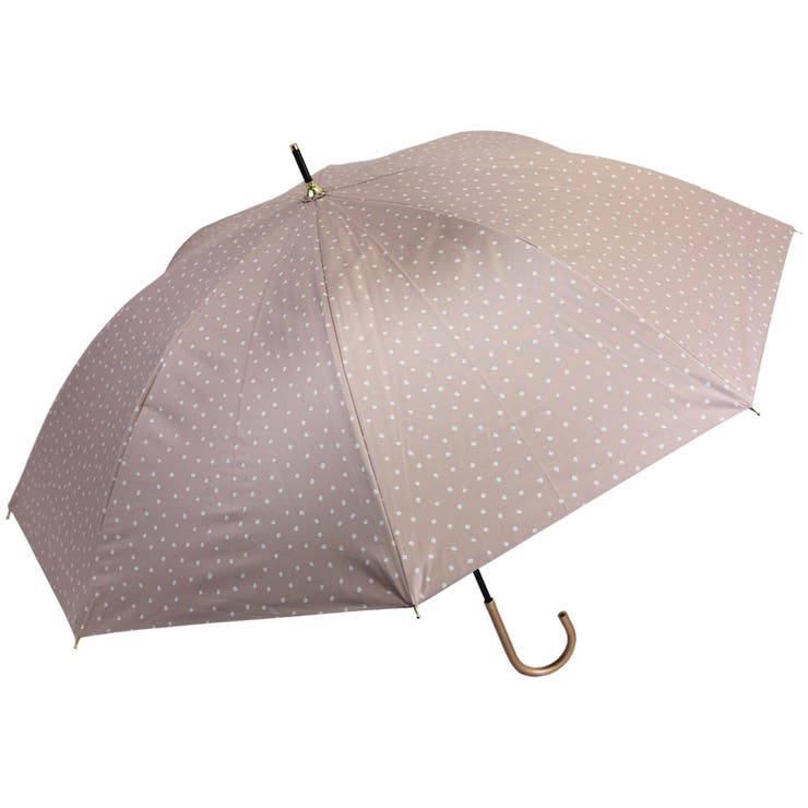 【45】ピンク | ドット柄 手開きショート傘 | macocca