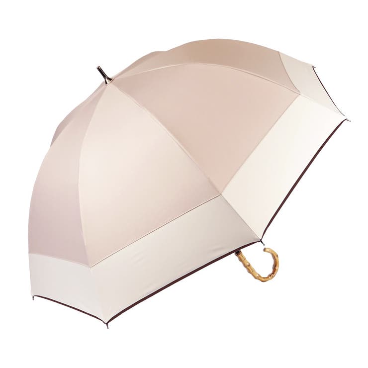 パイピング切替【27】グレージュ | 晴雨兼用 ショート傘 | macocca