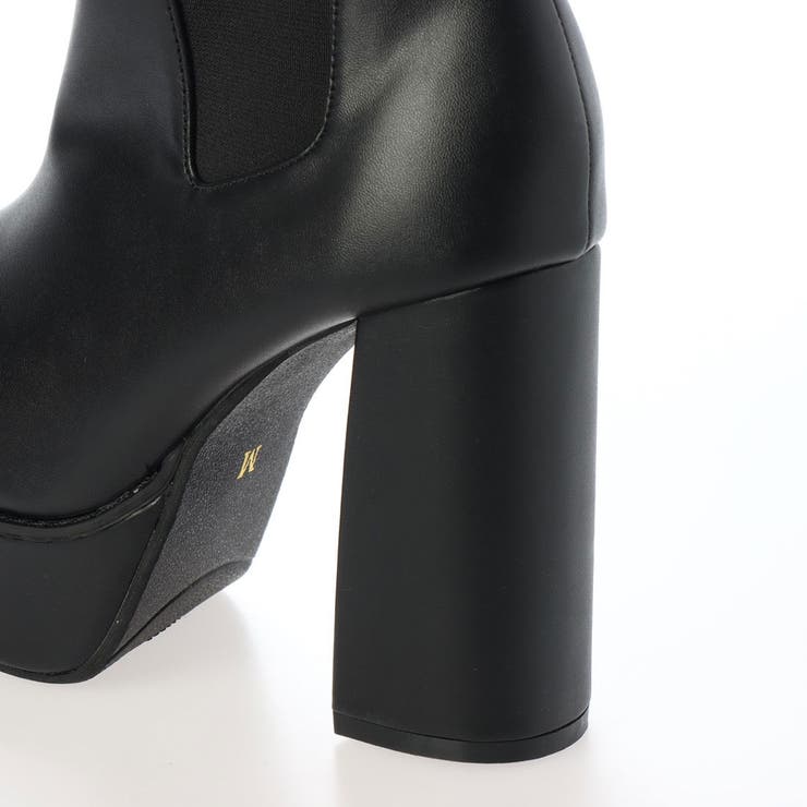 Mafmof(マフモフ) BLACKサイドゴア厚底ショートブーツ 319wca | Mafmof | 詳細画像16 