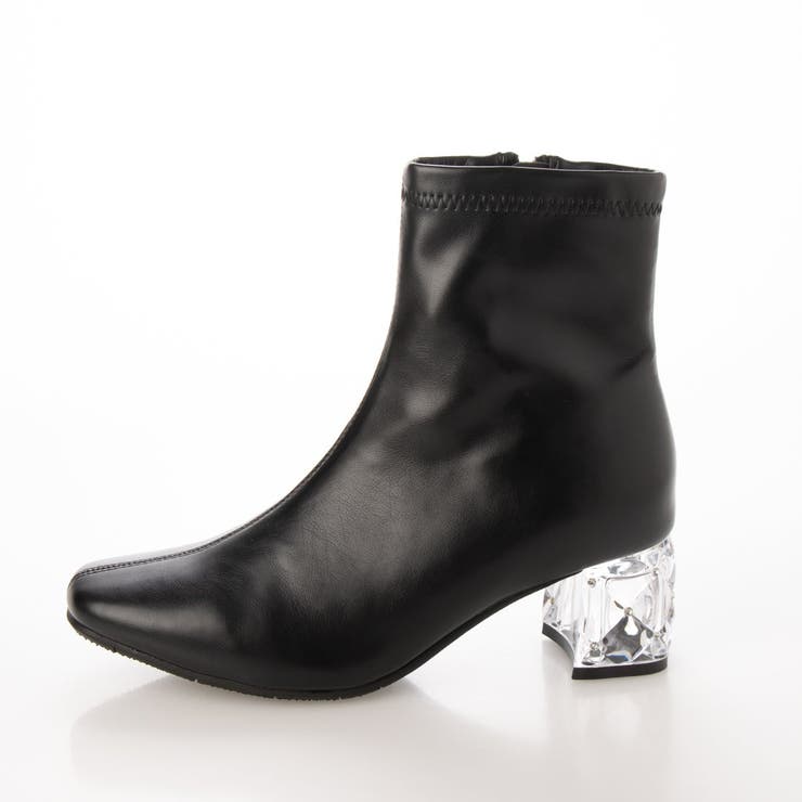 Realta(レアルタ)クリアストーンヒールショートブーツ | Mafmof | 詳細画像19 