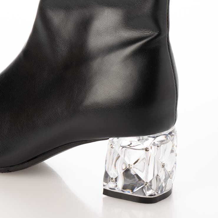 Realta(レアルタ)クリアストーンヒールショートブーツ | Mafmof | 詳細画像27 