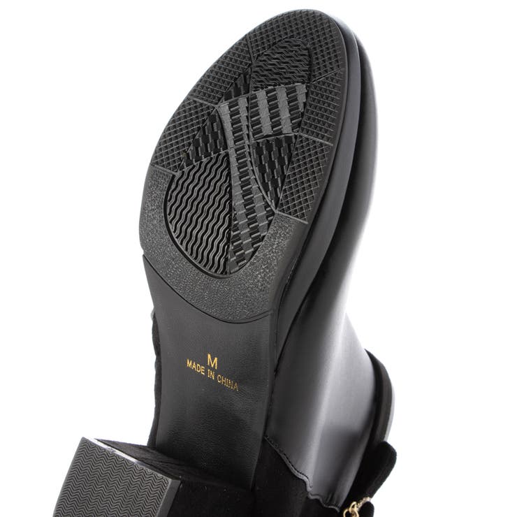 Realta(レアルタ)ビジューチャーム付き厚底フラワーカットショートブーツ | Mafmof | 詳細画像13 