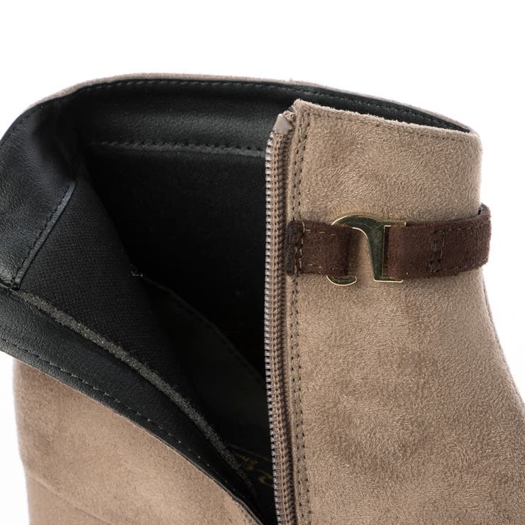 Realta(レアルタ)ビジューチャーム付き厚底フラワーカットショートブーツ | Mafmof | 詳細画像17 