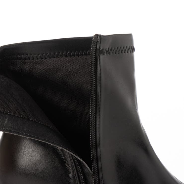 Realta(レアルタ)スクエアートゥ厚底ストレッチアッパーショートブーツ | Mafmof | 詳細画像24 