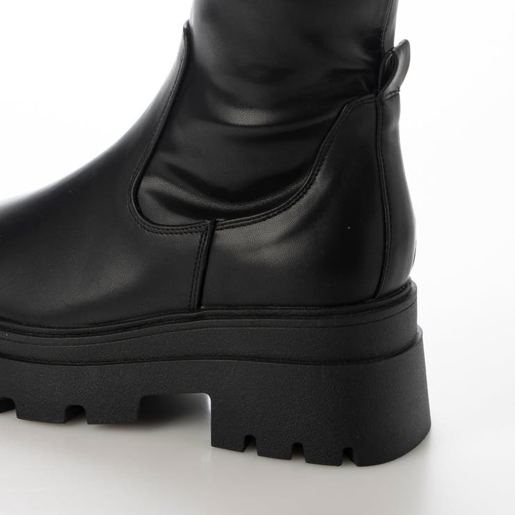 Mafmof(マフモフ)厚底トラックソールロングブーツ | Mafmof | 詳細画像16 