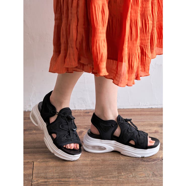 Realta(レアルタ)クッショニングソール厚底エアー底スポーツサンダル | Mafmof | 詳細画像4 