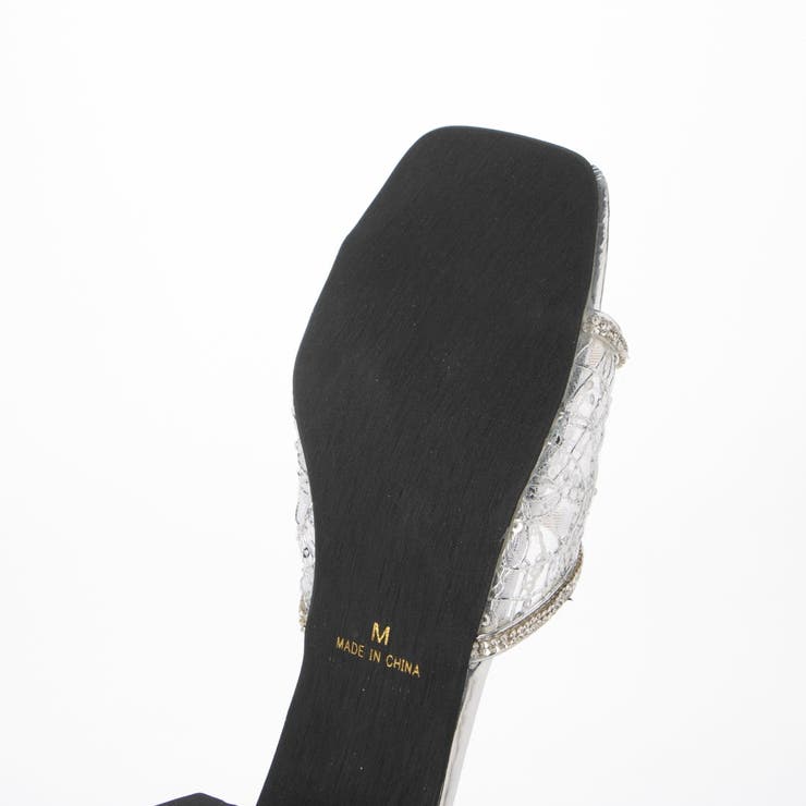 Realta(レアルタ)シースルーラメレースクリアヒールサンダル | Mafmof | 詳細画像25 