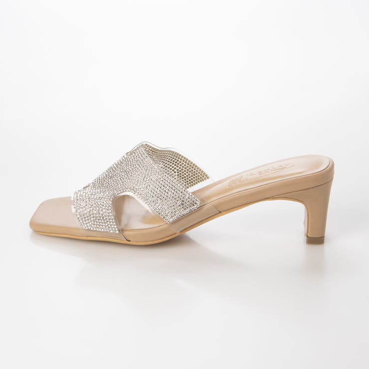 Realta(レアルタ)スクエアトゥキラキラビジューミュールサンダル | Mafmof | 詳細画像7 