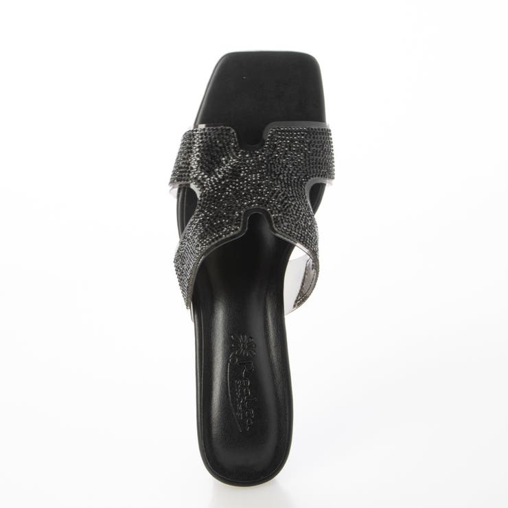 Realta(レアルタ)スクエアトゥキラキラビジューミュールサンダル | Mafmof | 詳細画像15 