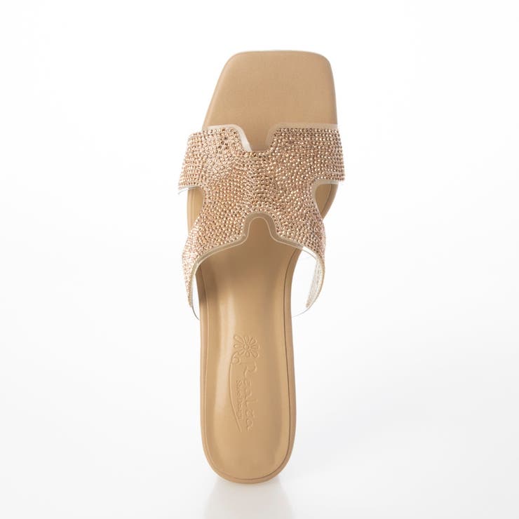 Realta(レアルタ)スクエアトゥキラキラビジューミュールサンダル | Mafmof | 詳細画像17 