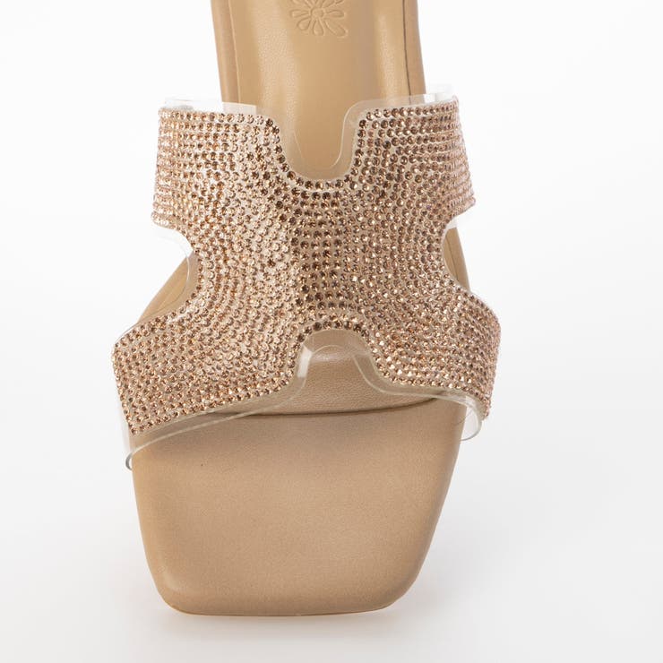 Realta(レアルタ)スクエアトゥキラキラビジューミュールサンダル | Mafmof | 詳細画像11 