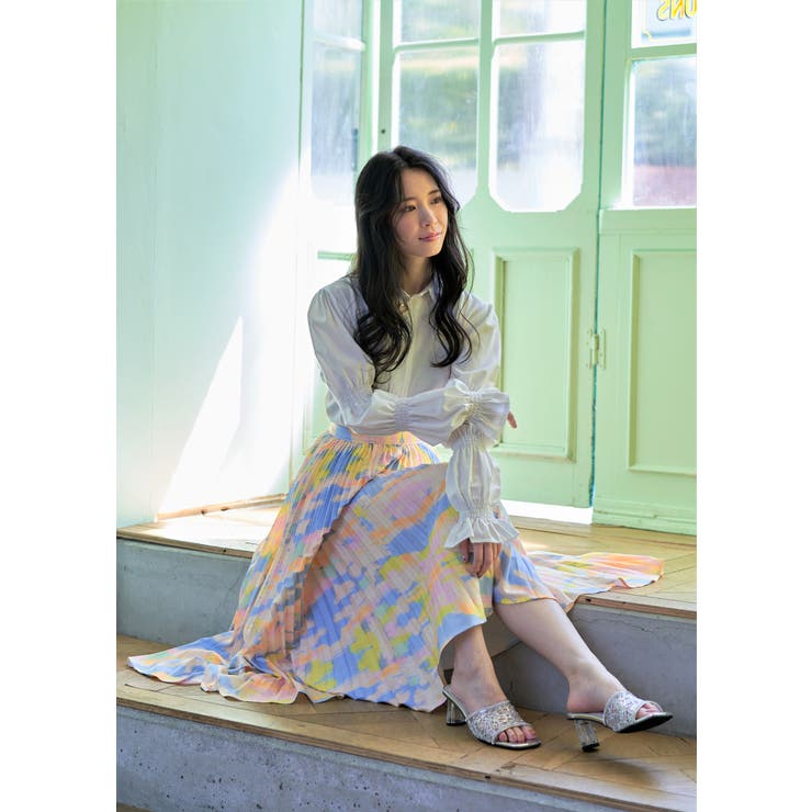 Realta(レアルタ)シースルーラメレースクリアヒールサンダル | Mafmof | 詳細画像7 