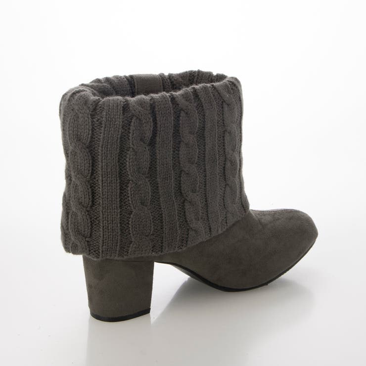 Realta(レアルタ)6cmヒールニットショートブーツ | Mafmof | 詳細画像14 