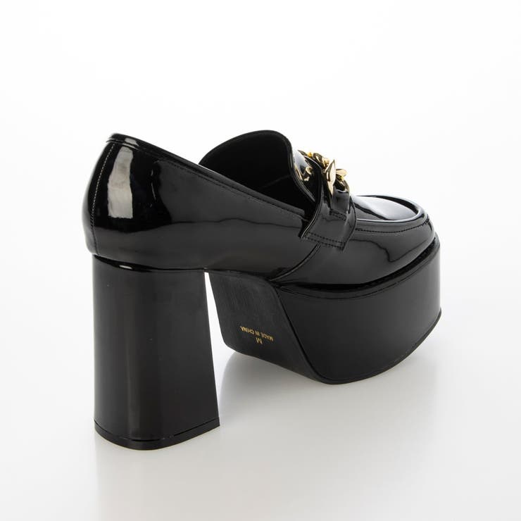 Mafmof(マフモフ)10cmヒールチェーン付き厚底ローファーパンプス | Mafmof | 詳細画像10 