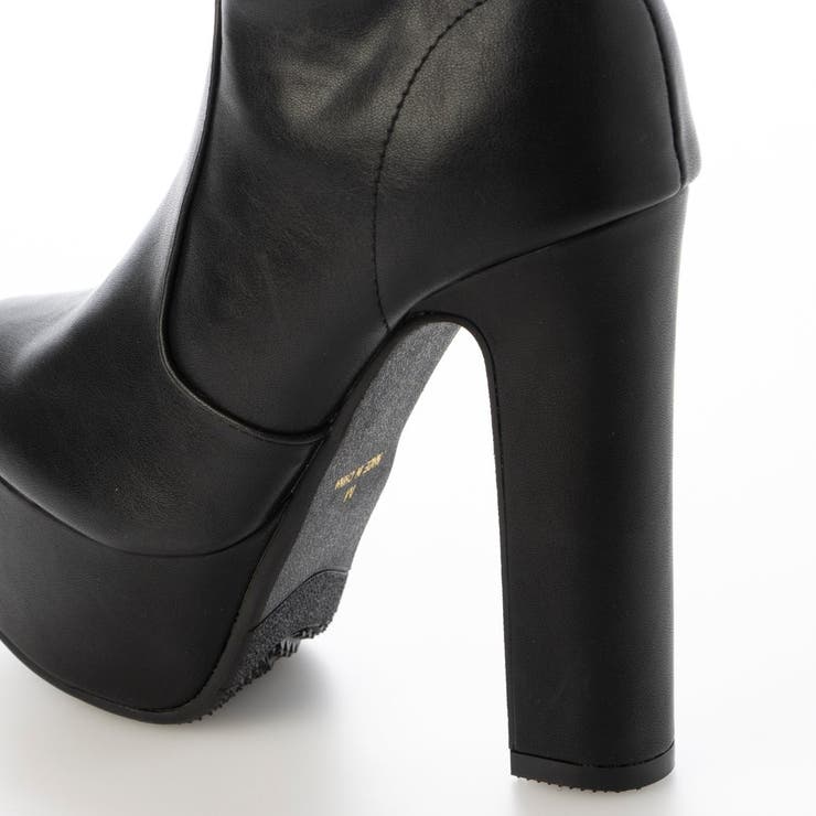 Mafmof(マフモフ)13.5cmヒールストーム入りストレッチロングブーツ | Mafmof | 詳細画像15 