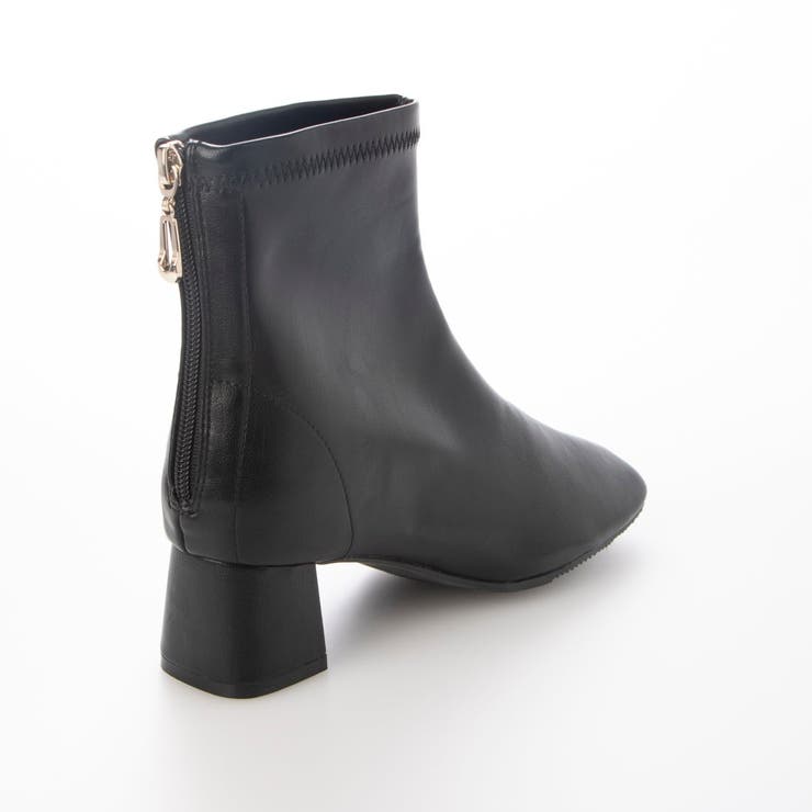 Realta(レアルタ)5cmヒールスクエアトゥストレッチショートブーツ | Mafmof | 詳細画像6 