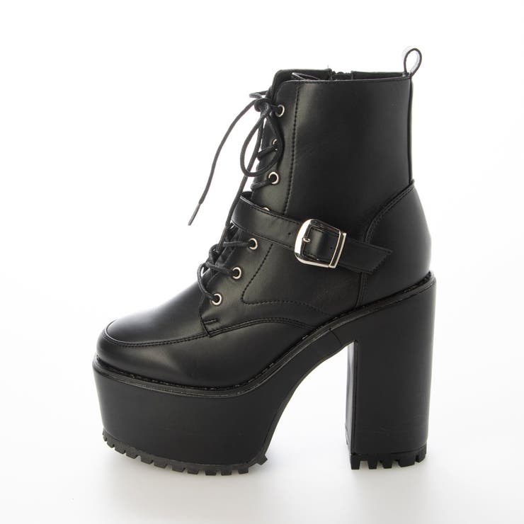 Mafmof(マフモフ)13cmヒールボリュームヒールレースアップブーツ | Mafmof | 詳細画像9 