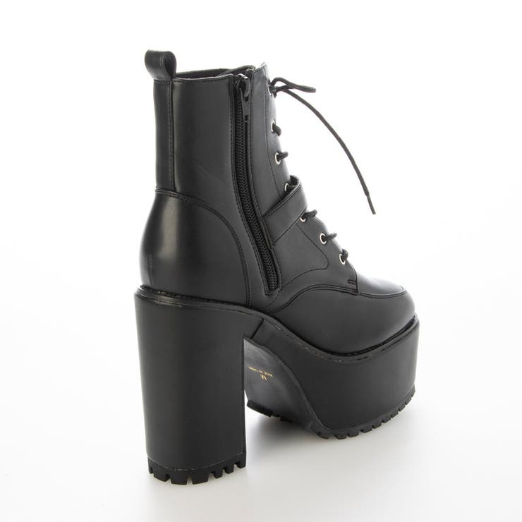 Mafmof(マフモフ)13cmヒールボリュームヒールレースアップブーツ | Mafmof | 詳細画像11 