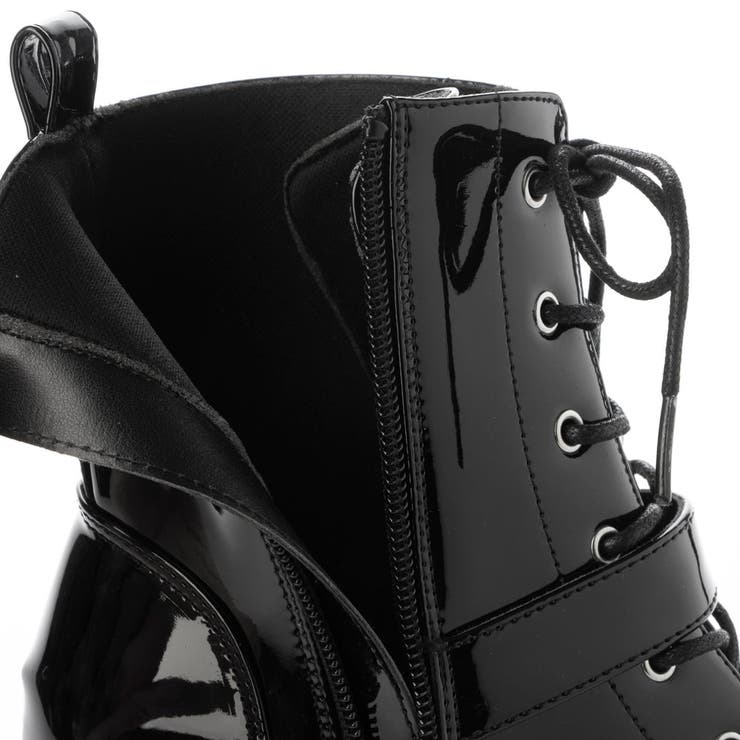 Mafmof(マフモフ)13cmヒールボリュームヒールレースアップブーツ | Mafmof | 詳細画像18 