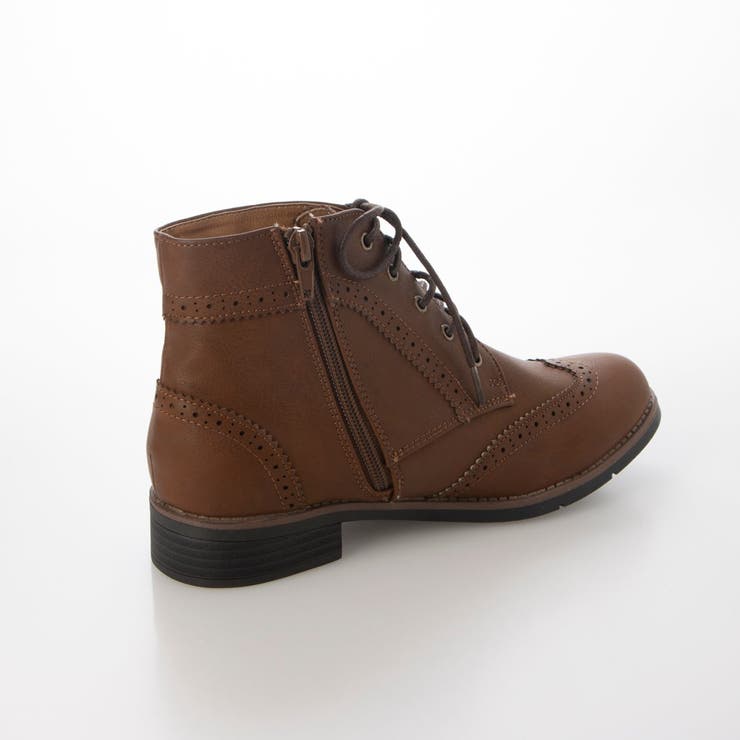 Realta(レアルタ)3cmヒールトラッドカジュアルレースアップブーツ | Mafmof | 詳細画像18 