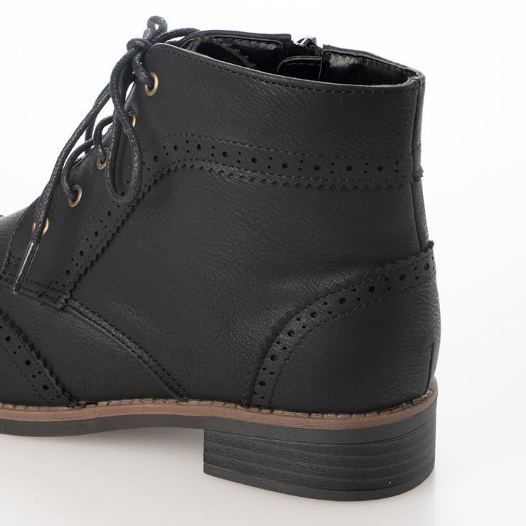 Realta(レアルタ)3cmヒールトラッドカジュアルレースアップブーツ | Mafmof | 詳細画像19 
