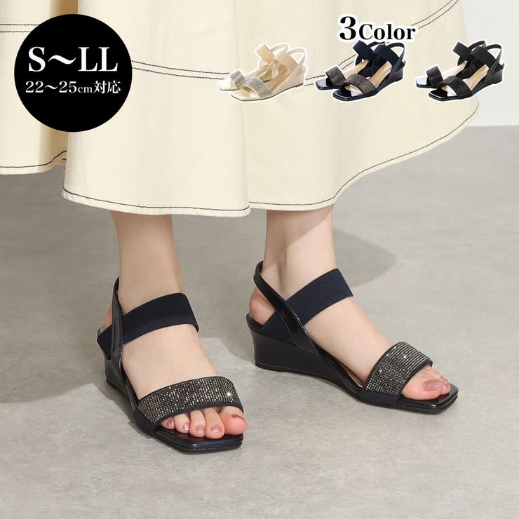 Realta(レアルタ)ビジューダブルベルトサンダル | Mafmof | 詳細画像1 