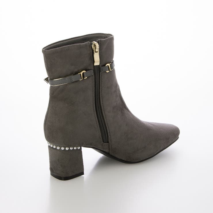 Realta5 5cmパールヒール2WAYパールベルトショートブーツ | Mafmof | 詳細画像11 