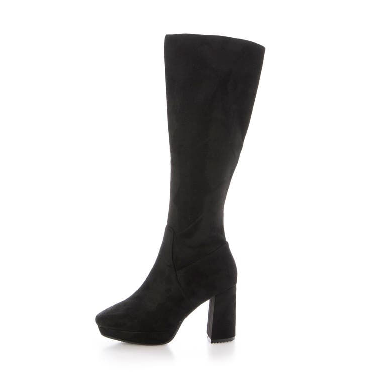 Mafmof(マフモフ)9cmヒールストーム入りチャンキーヒールストレッチロング… | Mafmof | 詳細画像9 