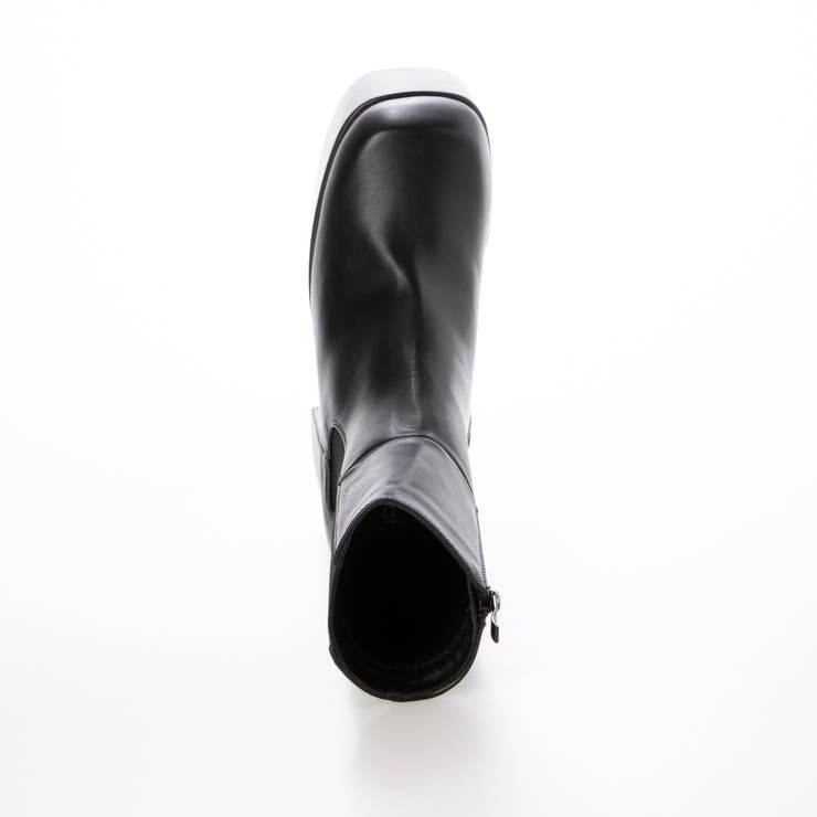 Mafmof(マフモフ)11 5cmバルキーヒールプランプサイドゴアショートブー… | Mafmof | 詳細画像12 