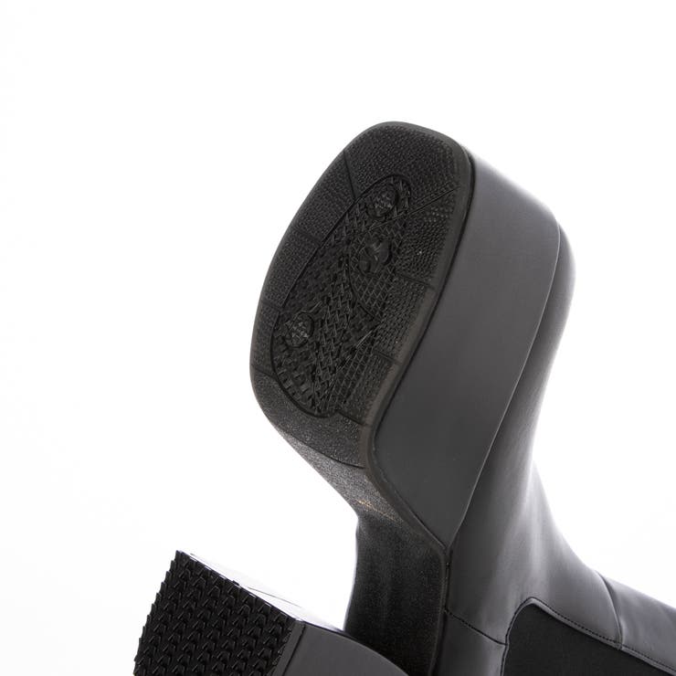 Mafmof(マフモフ)11 5cmバルキーヒールプランプサイドゴアショートブー… | Mafmof | 詳細画像16 